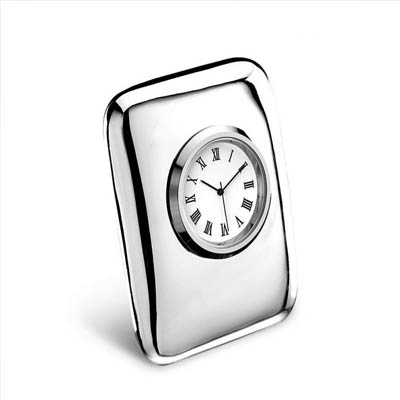 Silver Desk Clocks