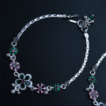 Elegant Silver Payal Collection Meerut